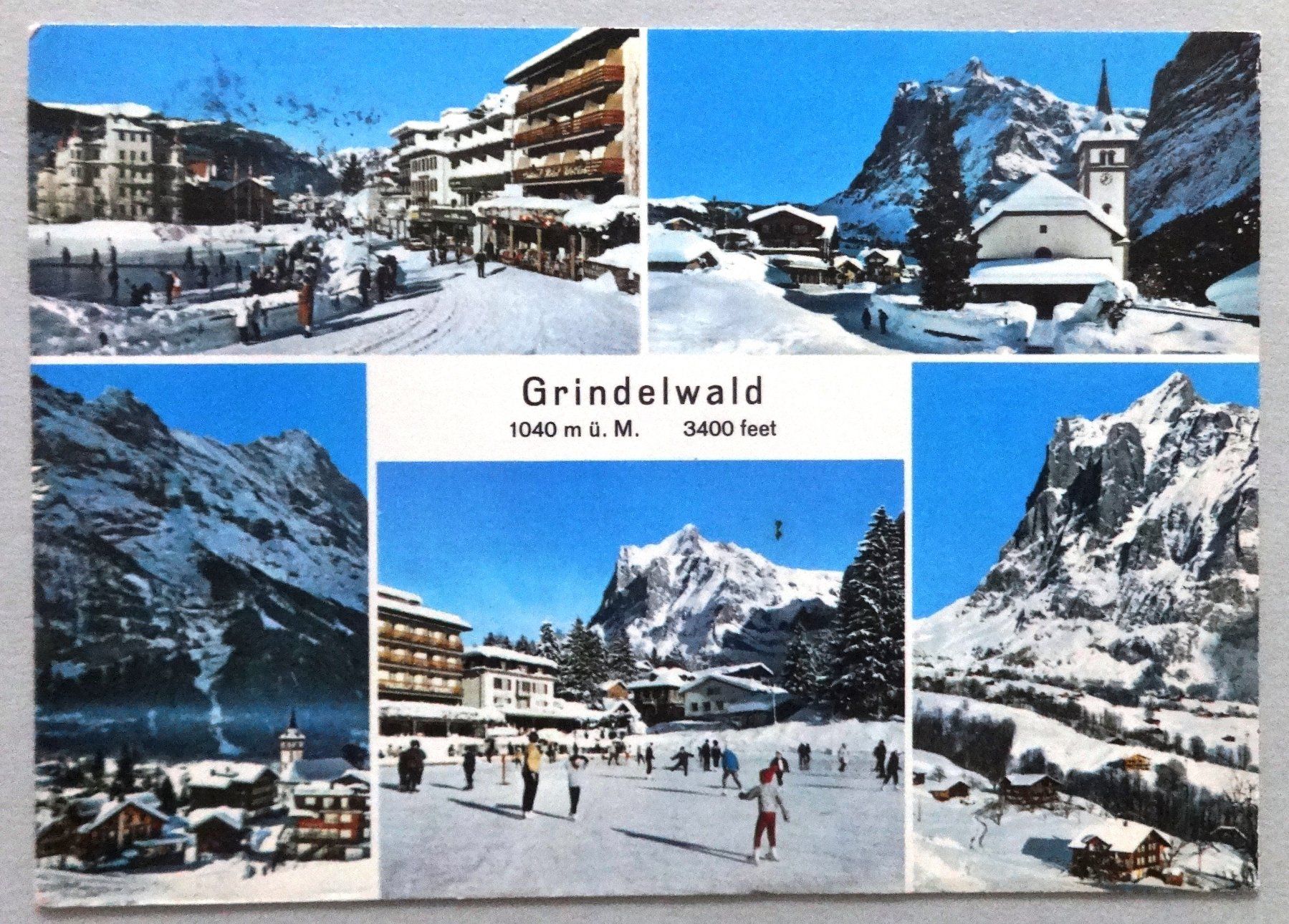 Cartoline postali: Grindelwald 1040 m ü.M. – Usato da Fétigny venduto da Billy2miny