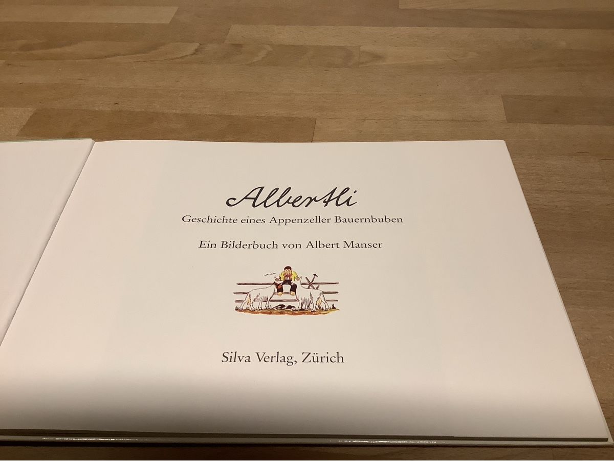 Libri: Albert Manser Bilderbuch Albertli Geschichte eines Buben – Usato da Appenzell-Steinegg venduto da Schmipat 1