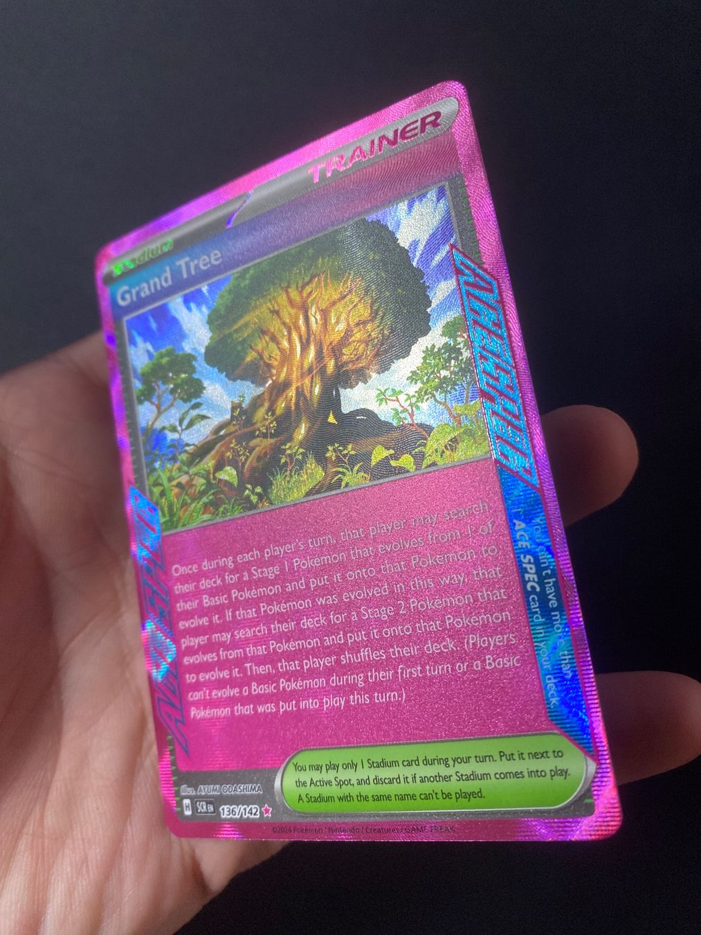 Pokémon Sammelbilder & Trading cards: Grand Tree 136 - Prachtbaum - ACE SPEC - Stellar Crown - EN – Neu (gemäss Beschreibung) aus Hausen AG von Shrade 1