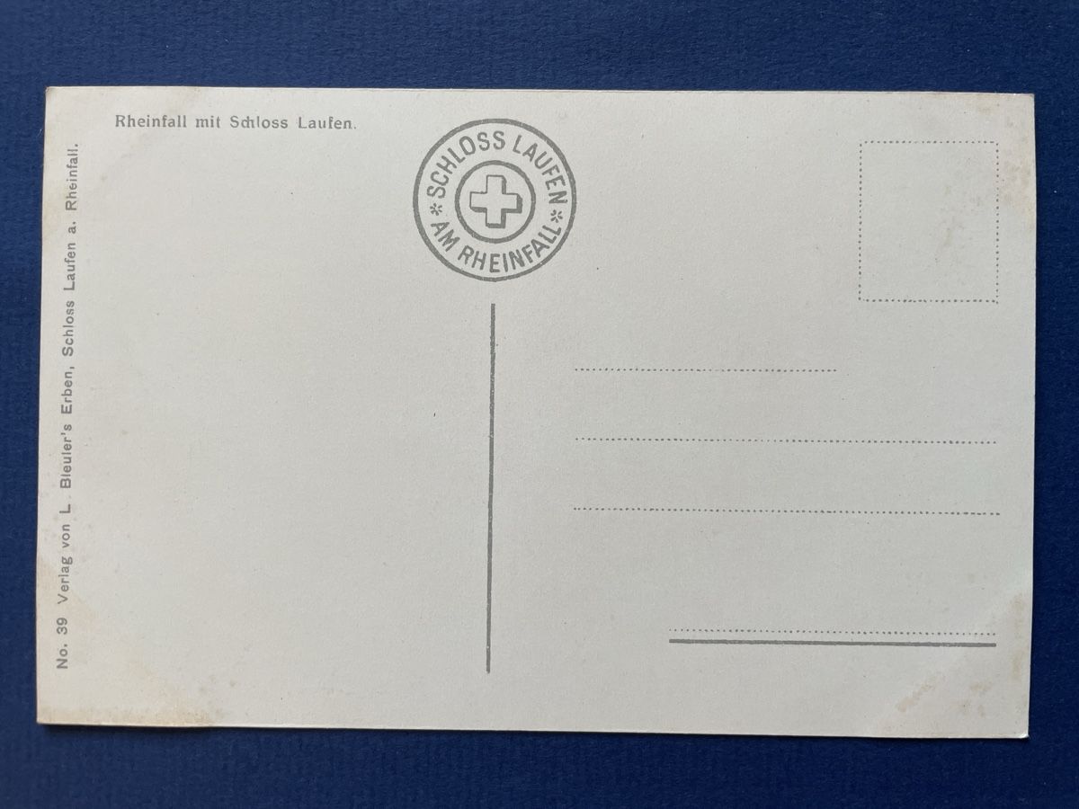 Cartoline postali: Alte Ansichtskarte: Rheinfall mit Schloss Laufen, Top! – Usato da Neuhausen am Rheinfall venduto da Arielle55 1