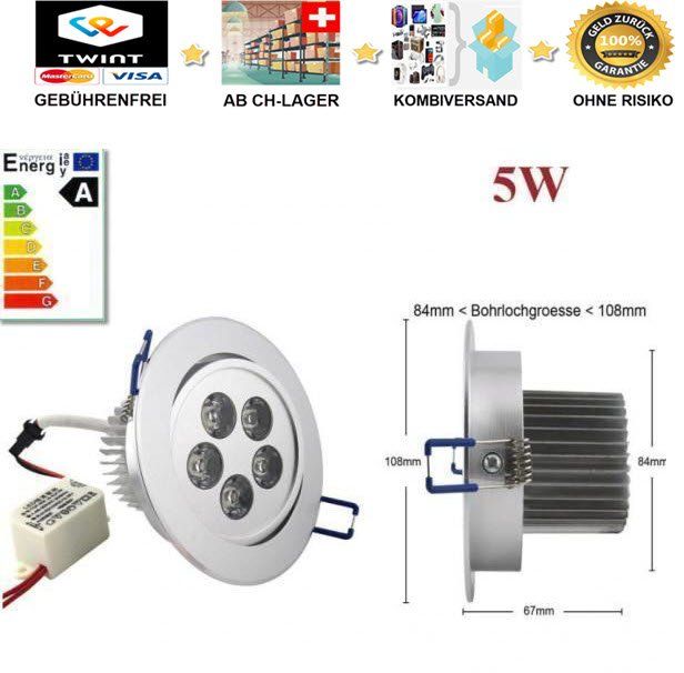 Einbaustrahler Spot Rundu Chrom - 7,0x7,0 Cm, 12V MR16, Aluminium Rostfrei, Für Decken- Und Möbeleinarbeit