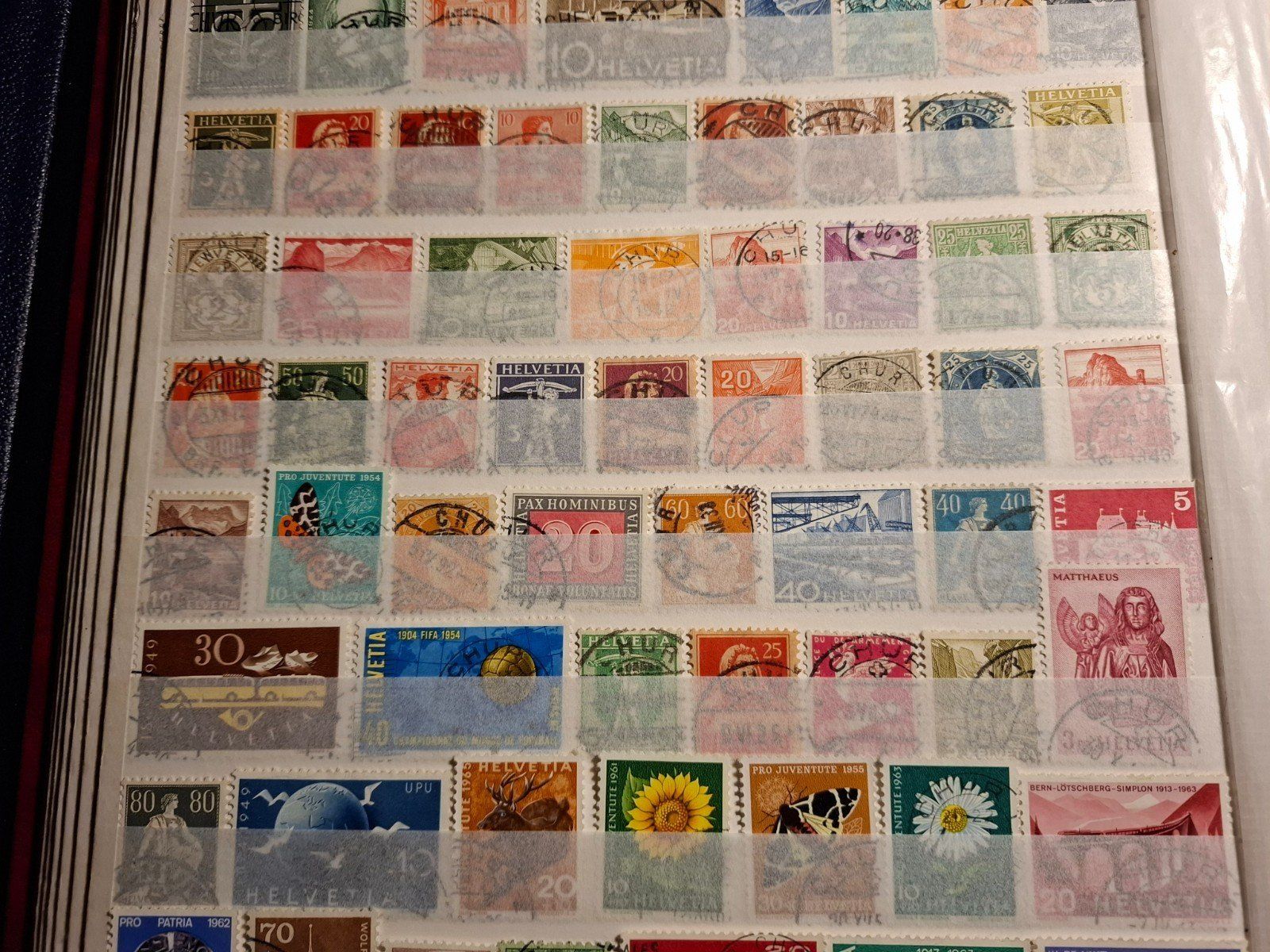 Tutti i francobolli: 76 Schweizer Briefmarken mit Stempel "Chur" – Usato da Frauenfeld venduto da Interessent1 2