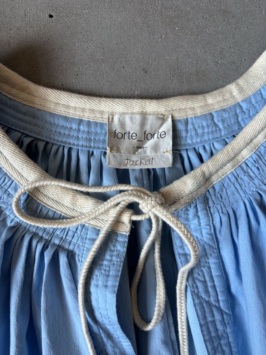 Forte Forte Giacche: FORTE FORTE Jacke Bluse Hellblau Gr. 2 (S/M) – Nuovo (secondo la descrizione) da Ottoberg venduto da toomanydresses 5