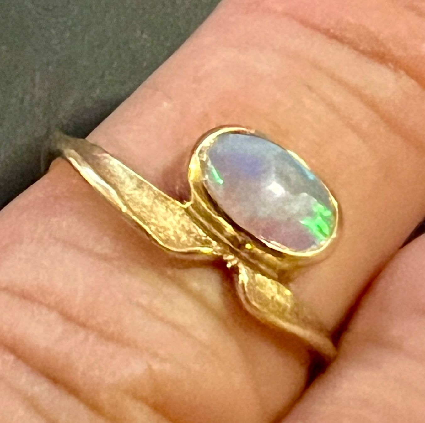 Anelli: Gold-Ring 18 K mit Opal – Usato da Chur venduto da Penting1935 7