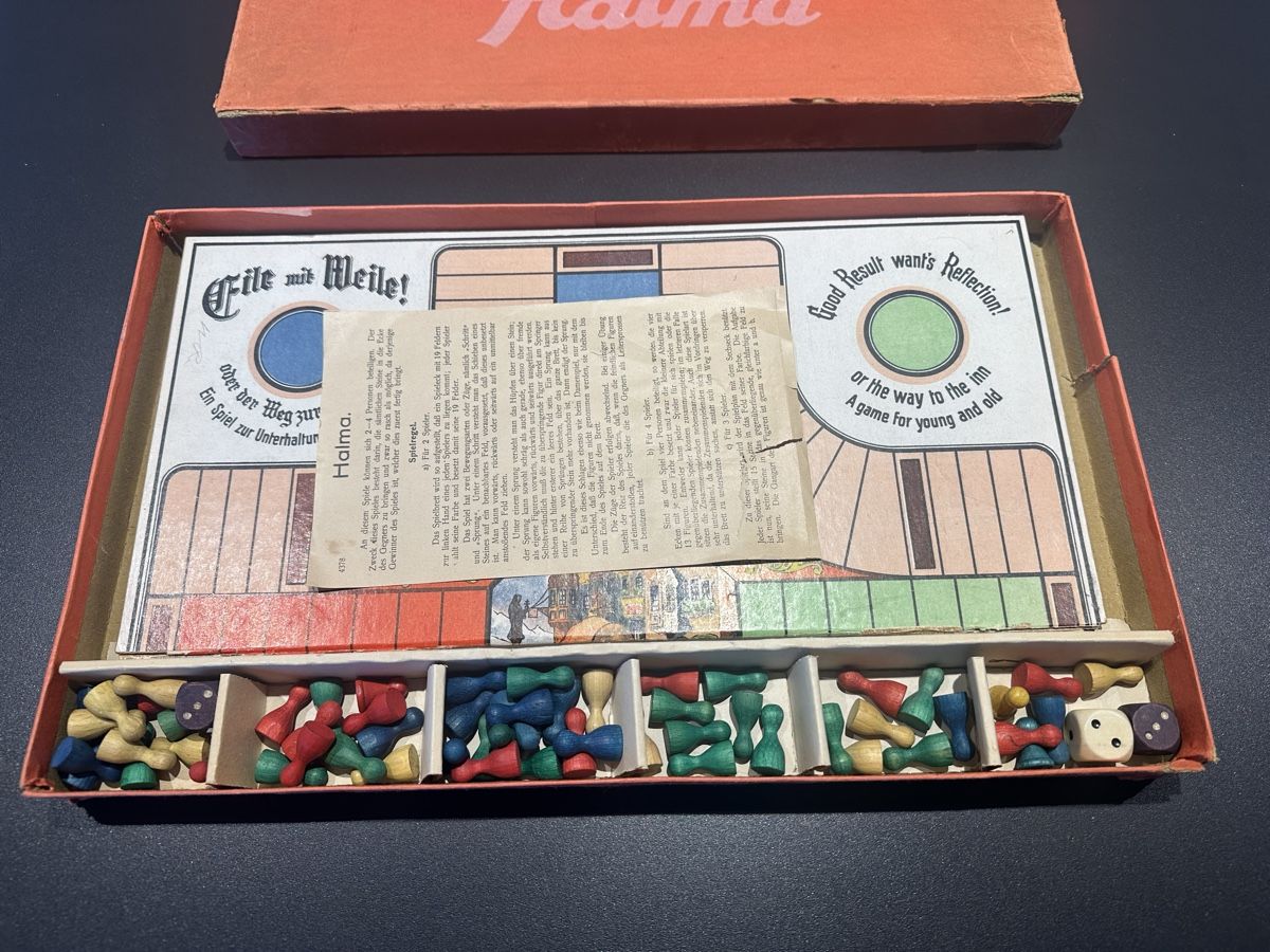 Giochi: Altes vintage Brettspiel Eile mit Weile, Halma – Usato da Hattenhausen venduto da Topas00 3