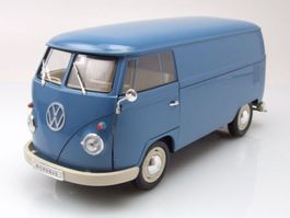 VW T1b Kastenwagen 1960-1963 blau / beige     1:18 von Welly