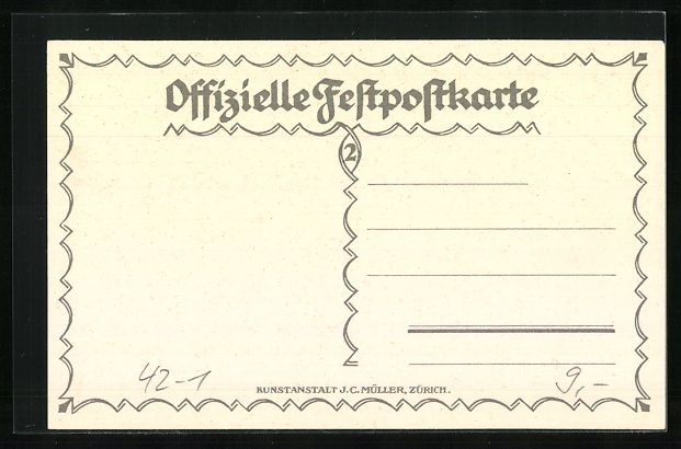 Cartoline postali: Litho Aarau, Eidgenössisches Schützenf – Usato da Berlin venduto da bartko-reher 1