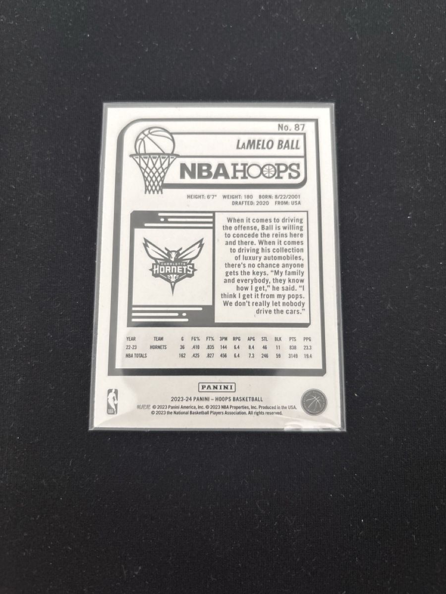 Panini Carte collezionabili: Lamelo Ball - NBA Hoops Card - Hornets – Usato da Kaiseraugst venduto da Baum_12 1