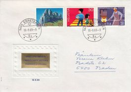 1969 Kreuzberge, Kinder, OIT, 5400 Ennetbaden FDC