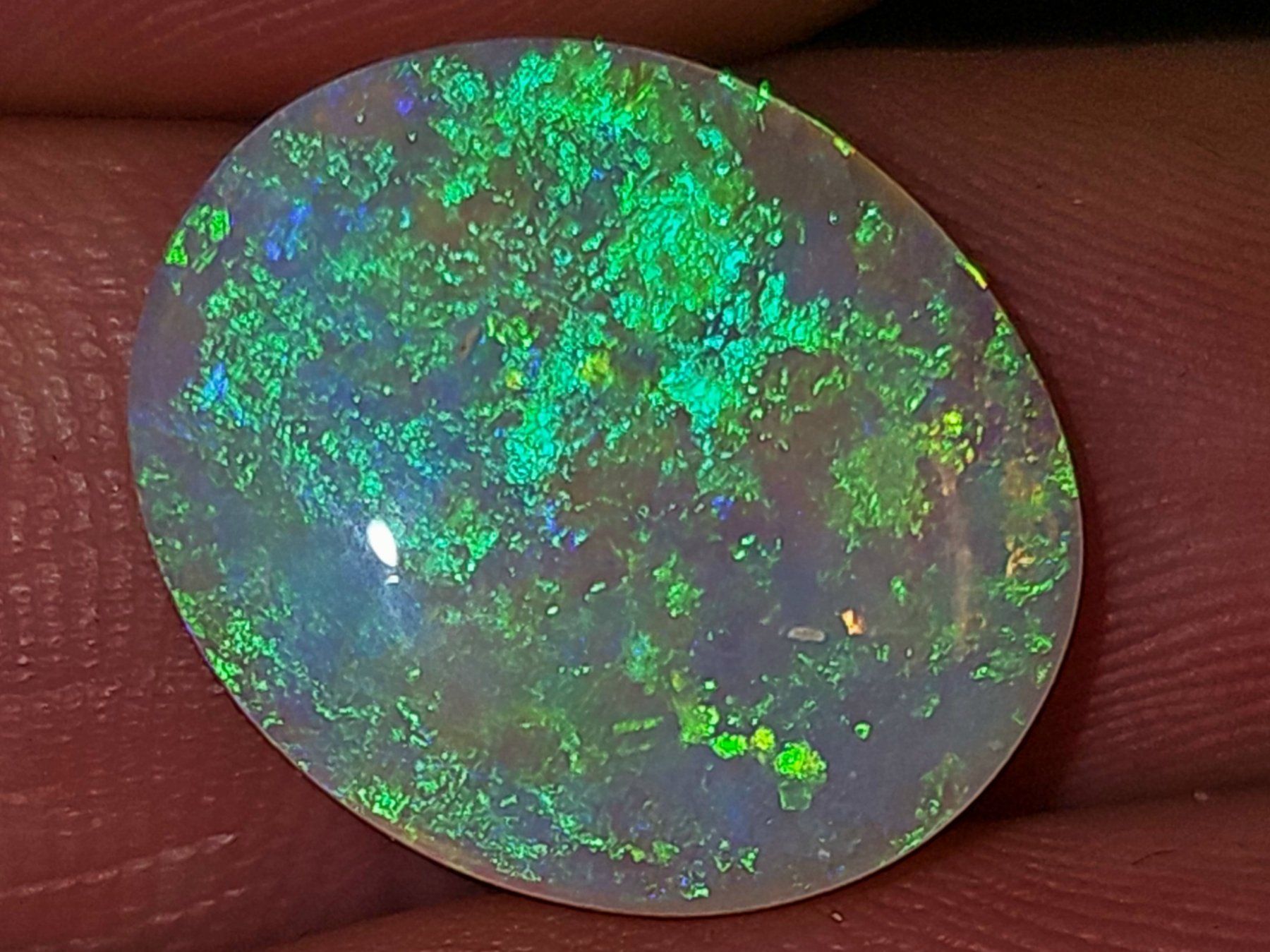 Pietre preziose: 5.5ct Australischer Flashfire Kristall Opal – Nuovo e nell'imballaggio originale da Uerkheim venduto da Winwinner 3