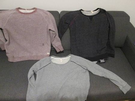 Pullover Campus rot-grau, schwarz-weiss, grau (1957-TJGZ)
