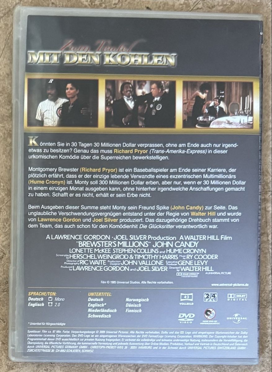 Tutti i DVDs: ZUM TEUFEL MIT DEN KOHLEN  – Nuovo (secondo la descrizione) da Dietikon venduto da AndreaSch01 1