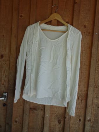 Damen SchluppenblusenShirt weiss von Street One Gr. M - M241