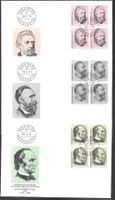 3 FDC 553 - 555 Serie Viererblöcke ET 28.3.1974 schön illust