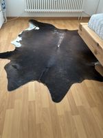 Rinderfell, Kuhfell, Fell, dunkelbraun, 225 cm