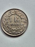 1 Franken 1932 - Top-Stück vz-unz. - Silber