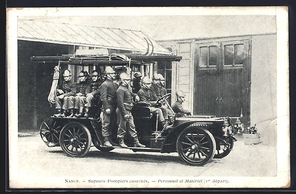 Cartoline postali: AK Nancy, Sapeurs-Pompiers casernés – Usato da Berlin venduto da bartko-reher