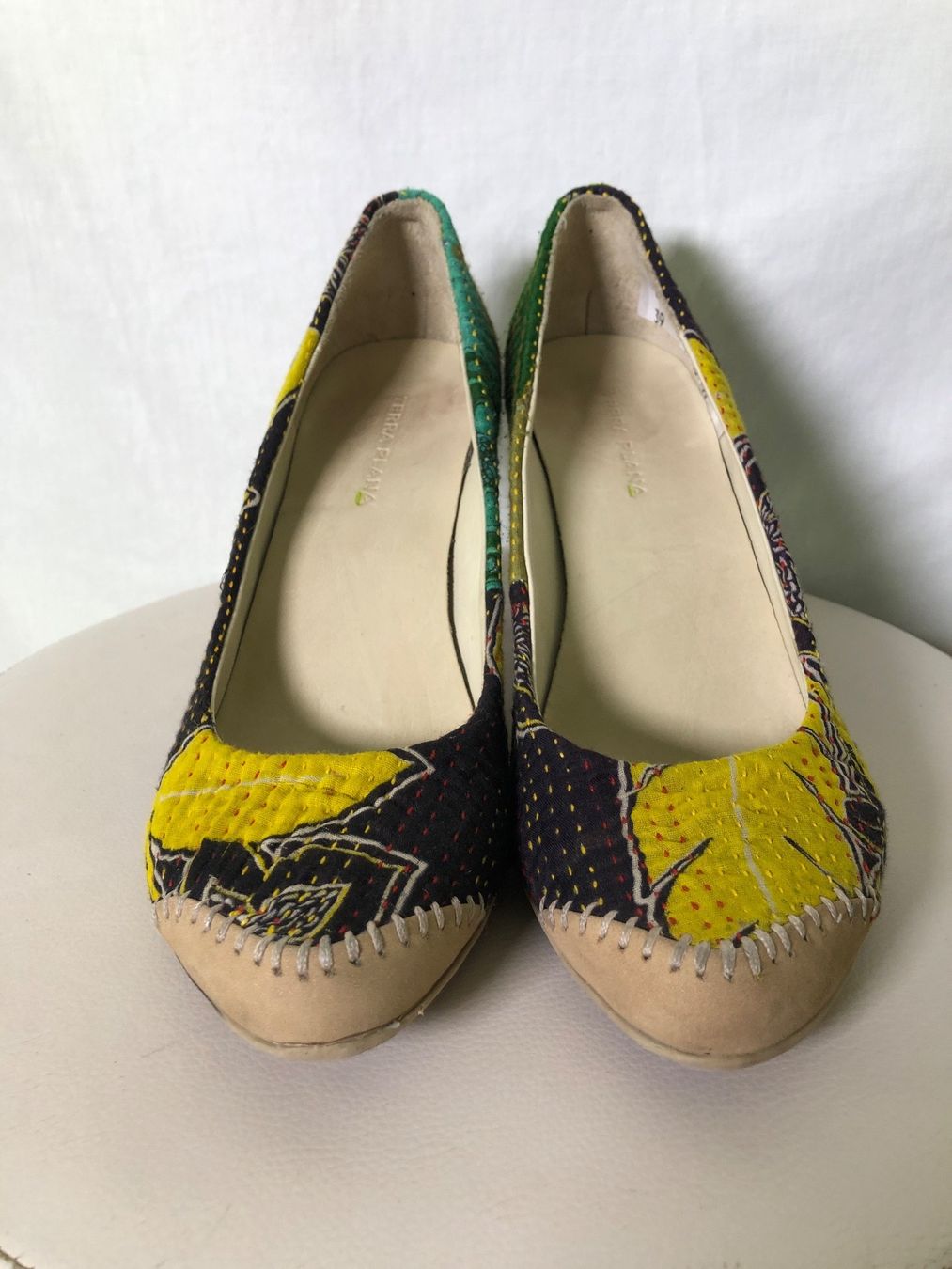 Damenschuhe: Escarpins Terra Plana patchwork vert et jaune 39 – Neu (gemäss Beschreibung) aus Coppet von Vanessamode 5