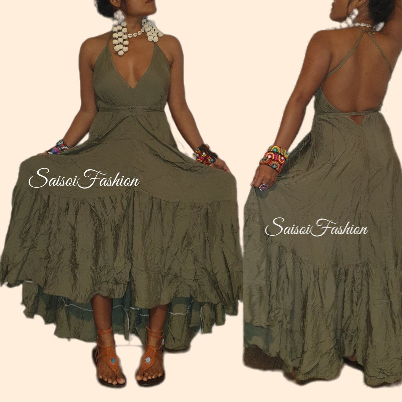Kleider: Sommer boho Chic Strand Maxikleid XS-L – Neu und originalverpackt aus Ebmatingen von SaisoiFashion