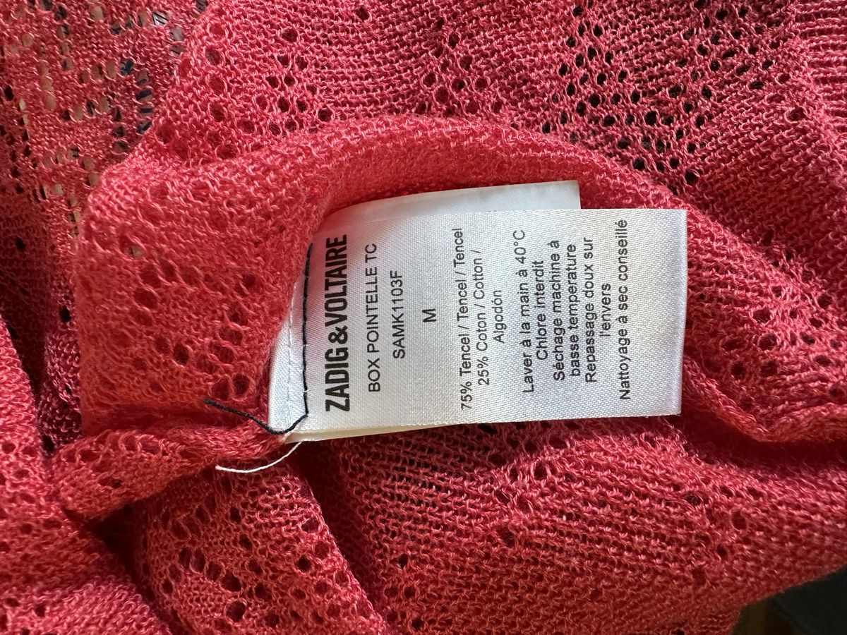 Maglioni & Felpe: Pull d’été, coton rouge  Zadig&Voltaire taille M. – Usato da Genève venduto da Tom6 4