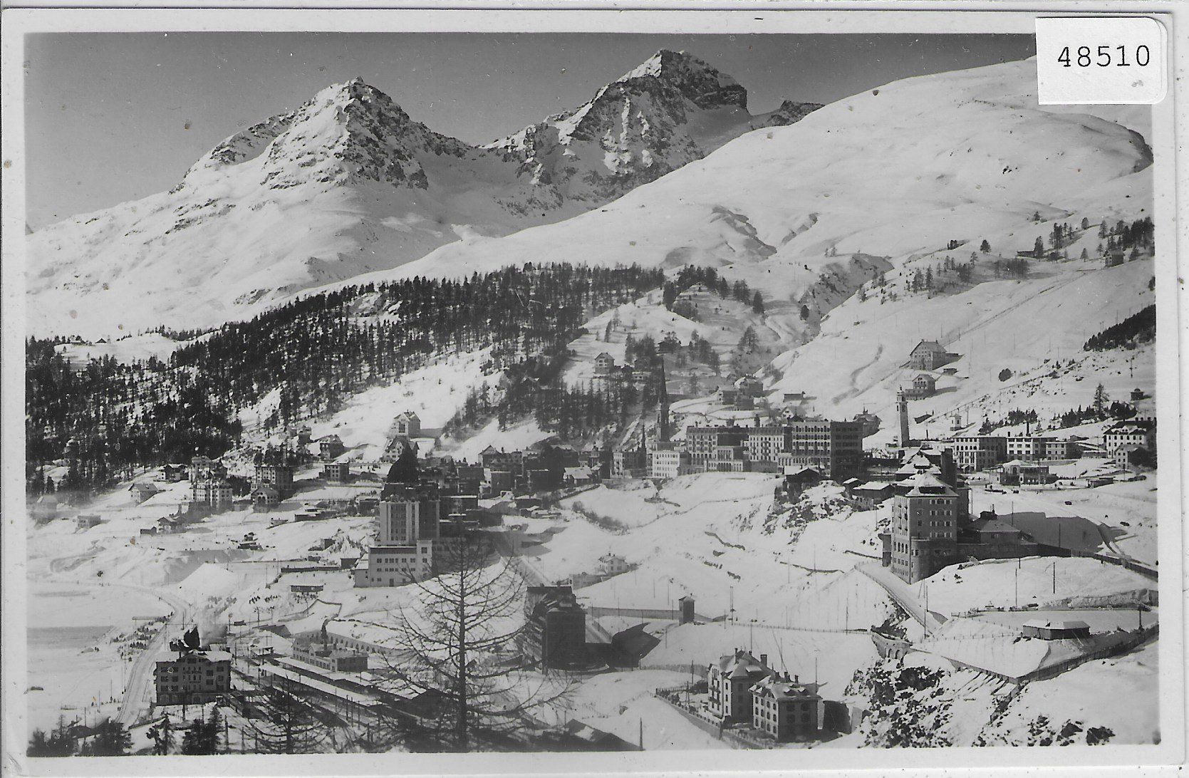 Cartes postales: St. Moritz-Dorf im Winter – D'occasion à Ettingen par Kartenplanet