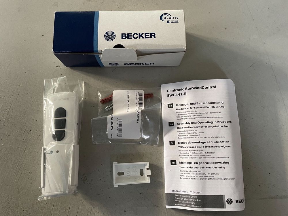 Centronic SunWindControl SWC441II FunkSteuerung von Becker Kaufen auf Ricardo