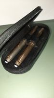 Montblanc Kugelschreiber & Füller-Set SilberPfeil Lederetui