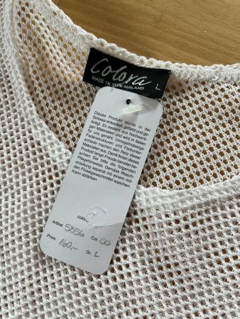 transparentes Colora Shirt, Gr. L, Weiss, NEU