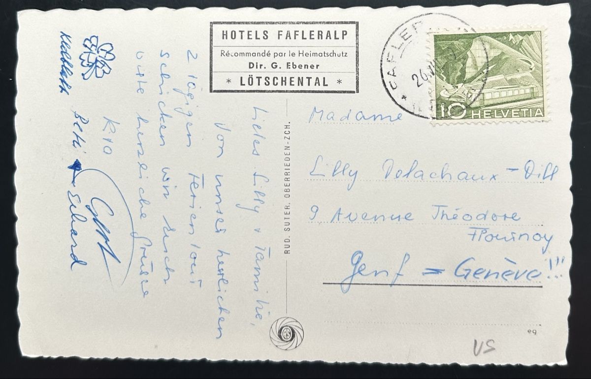Cartoline postali: Gruss aus Blatten im Lötschental  – Usato da Horw venduto da Tellbub 1