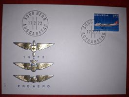 Flugpost 1972 Pro Aereo FDC