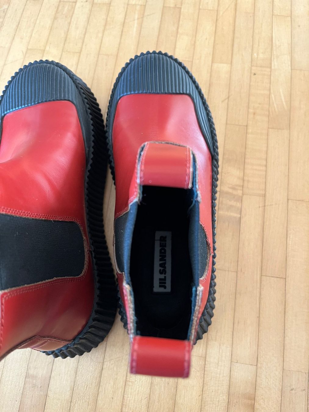 Jil Sander Scarpe da donna: Jil Sander Ankle Boots, Rot, Gr. 39 – Usato da Zürich venduto da debokarina 3