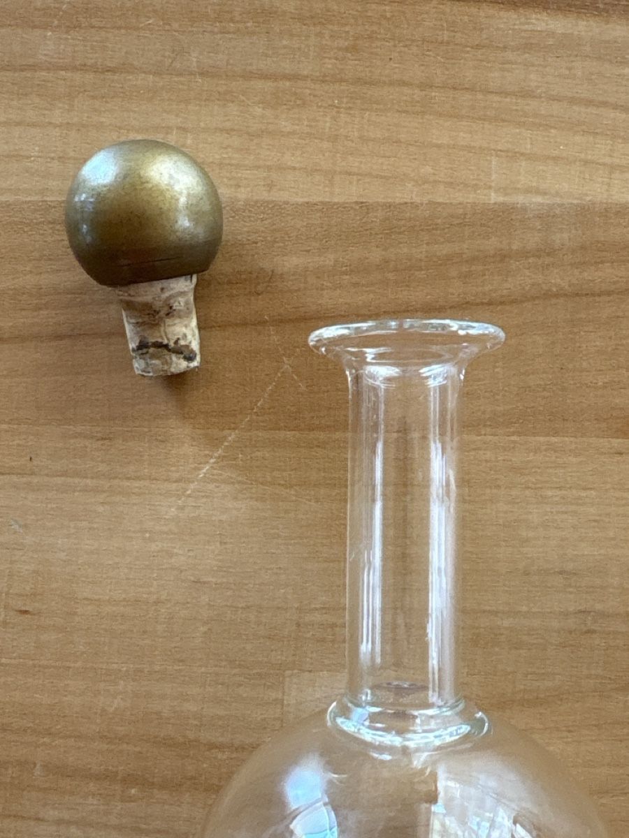 Sonstiges: Likör Flasche leer mir Glas Apfel deko – Gebraucht aus Rümlang von baselsale1 3