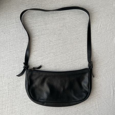 Bagatt handbag black leather made in Italy good condition