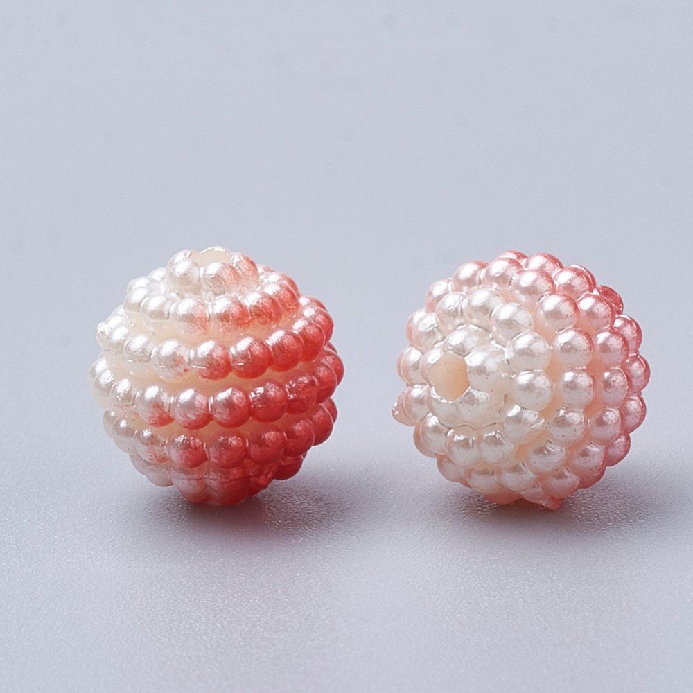 Perle (finte): Acrylperlen Beere Rot 10mm / 10St. – Nuovo (secondo la descrizione) da Rüegsau venduto da Tausendfreund 1