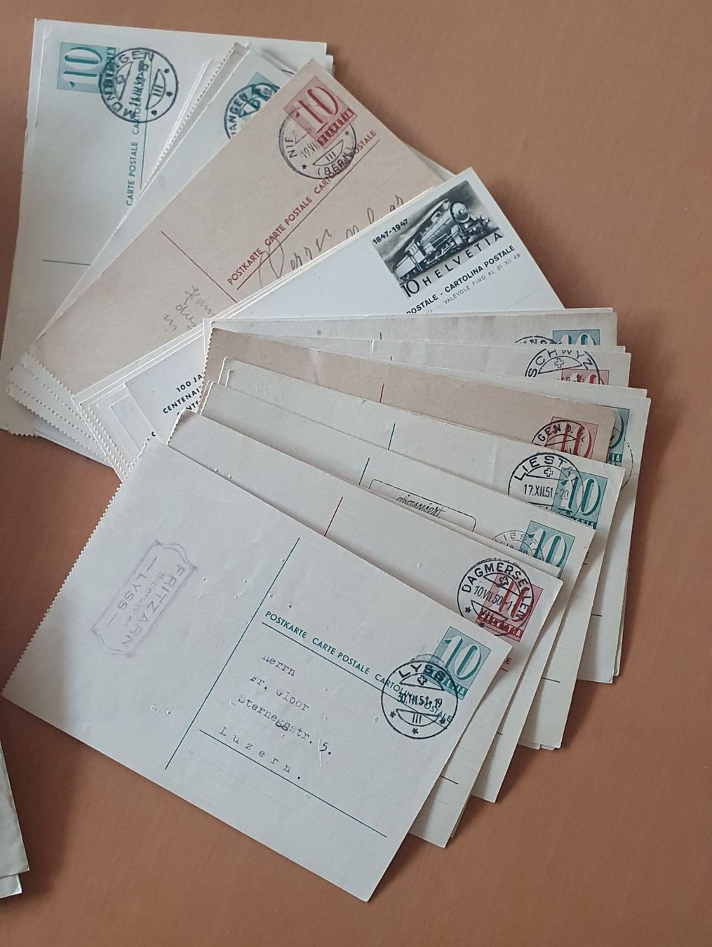 Tutti i francobolli: 300 ältere Ganzsache Schweiz – Usato da Kreuzlingen venduto da Rschweiz1 7