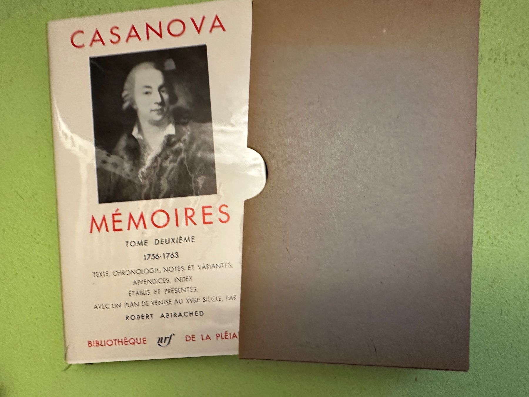 Libri: Casanova: Mémoires II. – Usato da Zürich venduto da allp 1