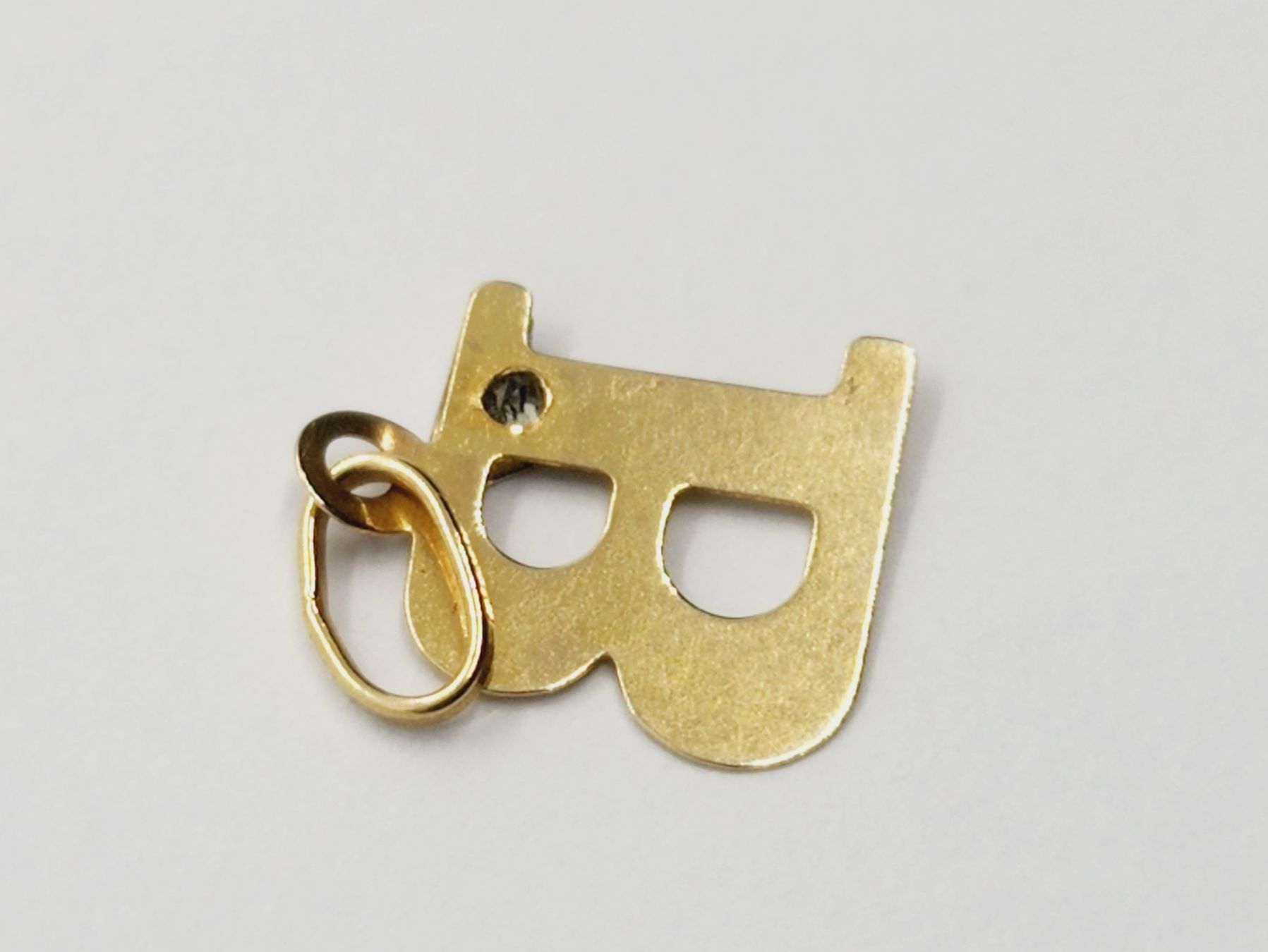 Ciondoli: Gold Anhänger "B" mit Diamant 585er Gold 14k – Usato da St. Gallen venduto da GIULESGG 3