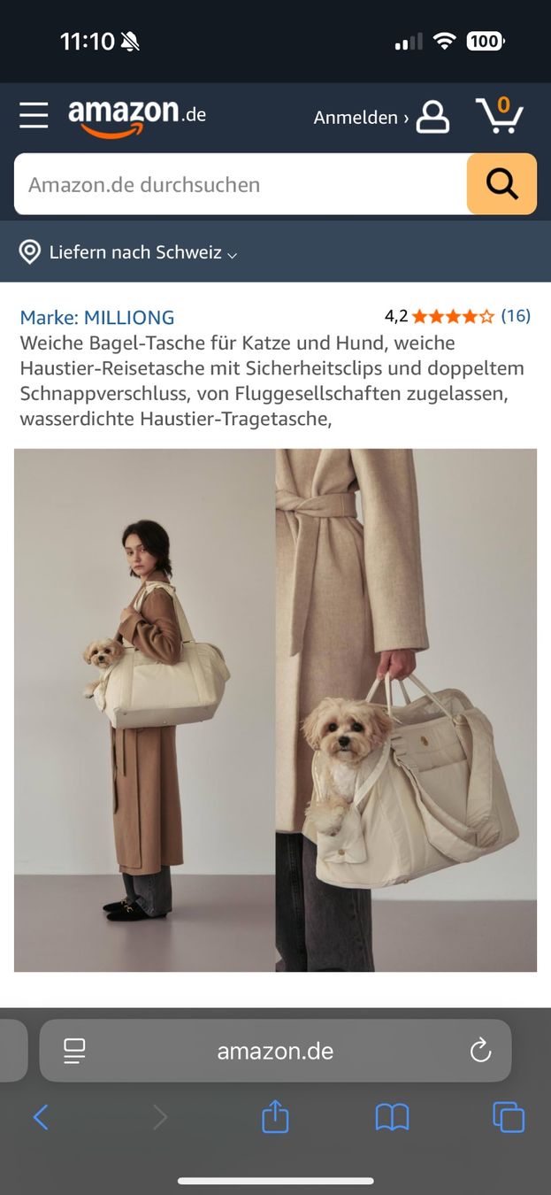 Cucce & Letti: Sehr schöne Hunde- oder Katzentragetasche, Top Zustand! – Usato da Zürich venduto da Miso_on 7