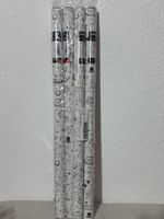 Geschenkpapier Stewo weiss schwarz 4 Rollen neu