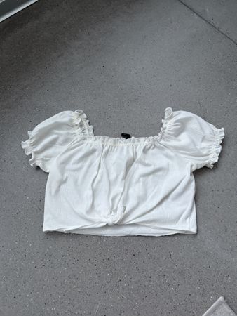 H&M Sommer Top, weiss, Gr. S, neuwertig & modisch!