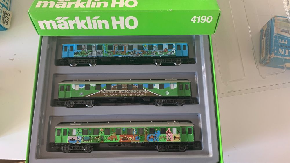 Coffret De Wagons à Couvercle Rabattable Marklin 86010 - Échelle 1/220 Ep II-Z