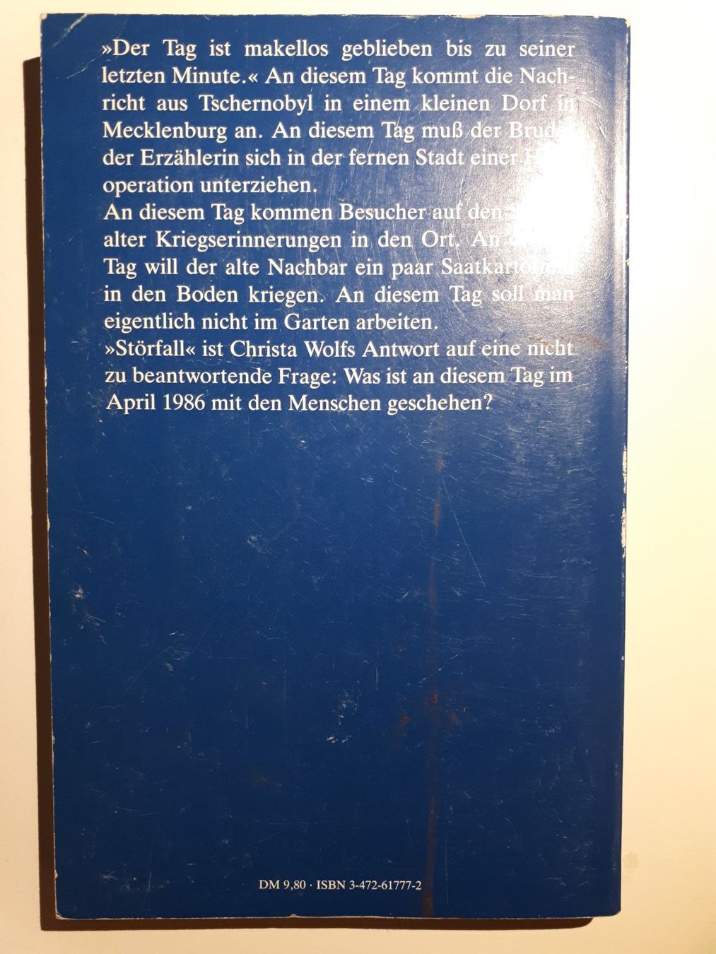 Bücher: Christa Wolf: Störfall – Gebraucht aus Dietikon von Buchantiqdietikon 1