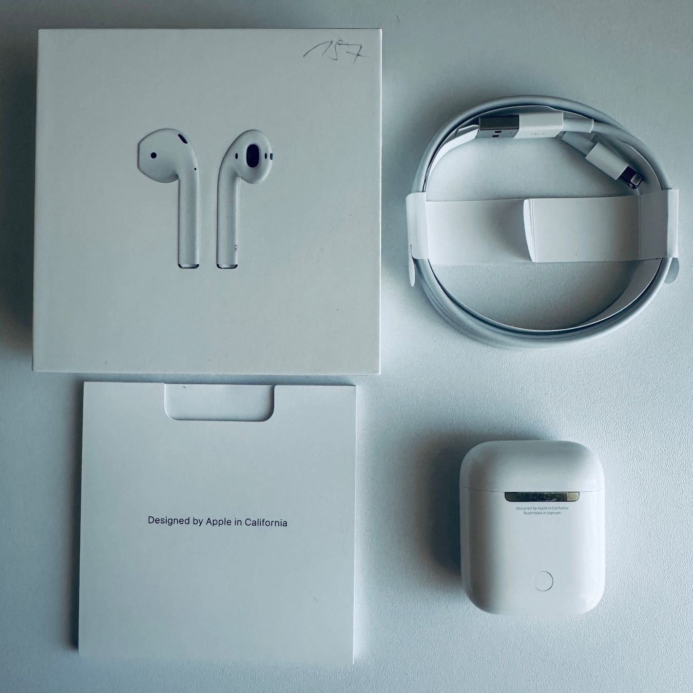Apple Cuffie: Original Apple AirPods 2 Kopfhörer Wireless Lightning Kabel – Usato da Basel venduto da MY.AIRPODS.SHOP