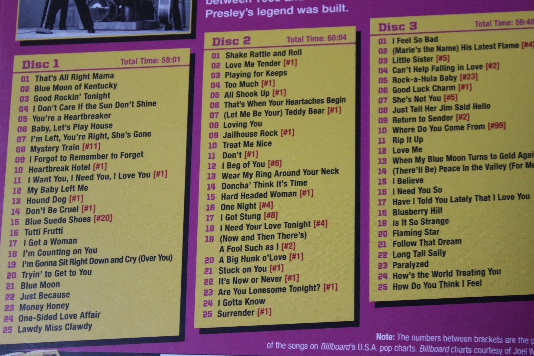 CDs: Elvis Presley - The #1 Hits 3CDs OVP!!!! – Neu und originalverpackt aus Tübach von JamesStone 2