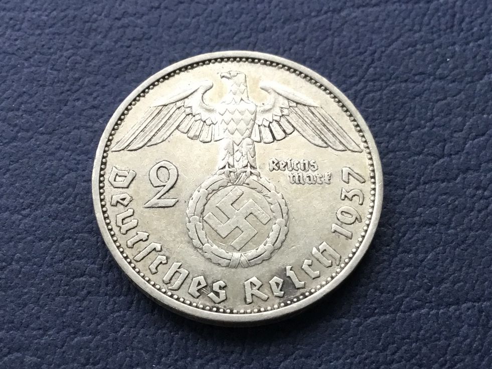 Tutti le monete: 2 Reichsmark 1937   A. – Usato da St. Margrethen SG venduto da alfapeugeot10 2