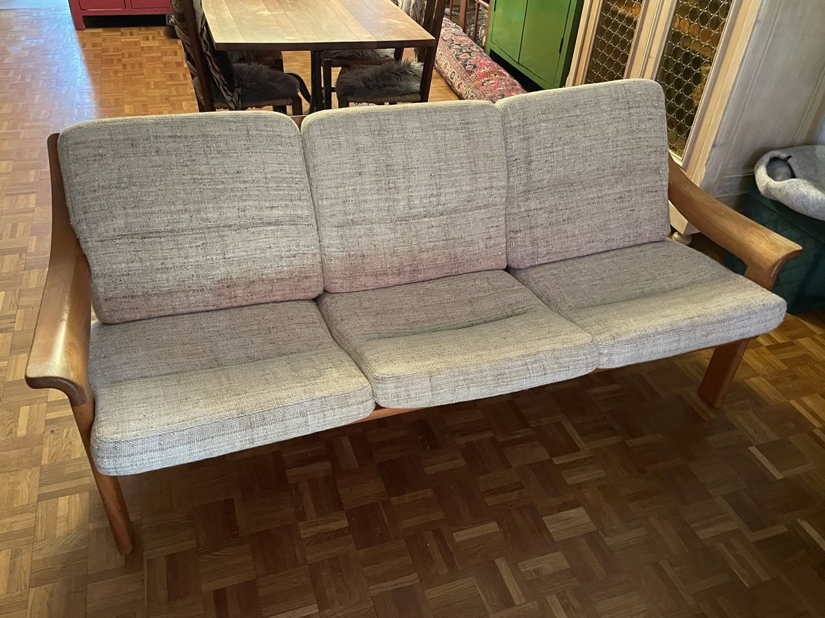 Sofas: Danish Design Sofa PJ Denmark 3-Sitzer Teak – D'occasion à Neuhausen am Rheinfall par noelle0810