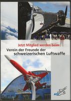 Luftwaffe Freunde VFL Flugzeug Armee Schweiz Flyer Infoblatt