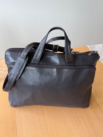 Bree Laptoptasche Leder dunkelbraun guter Zustand