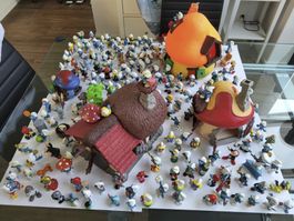 Riesensammlung Schlümpfe! 195 Figuren und 3 Häuser