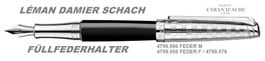 4799.566 DAMIER SCHACH Léman CDA * Füllfederhalter Lederetui